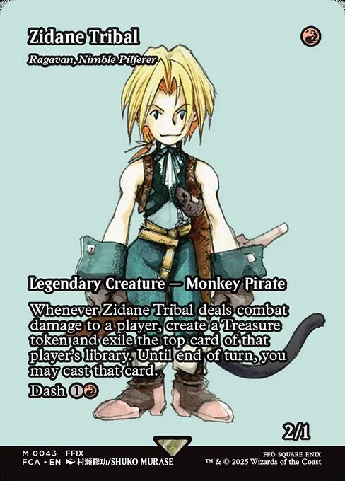 Zidane Tribal (Ragavan, Nimble Pilferer) [Borderless Foil]
