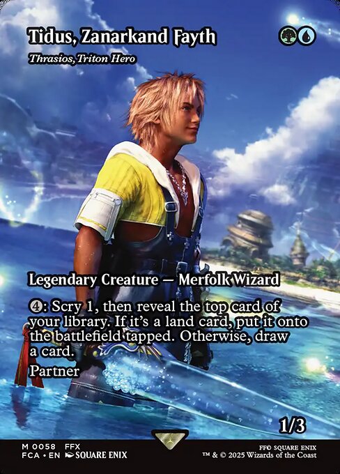 Tidus, Zanarkand Fayth (Thrasios, Triton Hero) [Borderless]