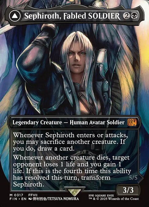 Sephiroth, Fabled SOLDIER // Sephiroth, One-Winged Angel [Final Fantasy Artist]