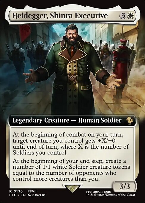 Heidegger, Shinra Executive [Extended Artwork Foil]