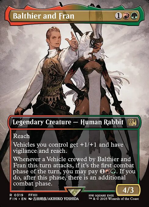 Balthier and Fran [Final Fantasy Artist Foil]