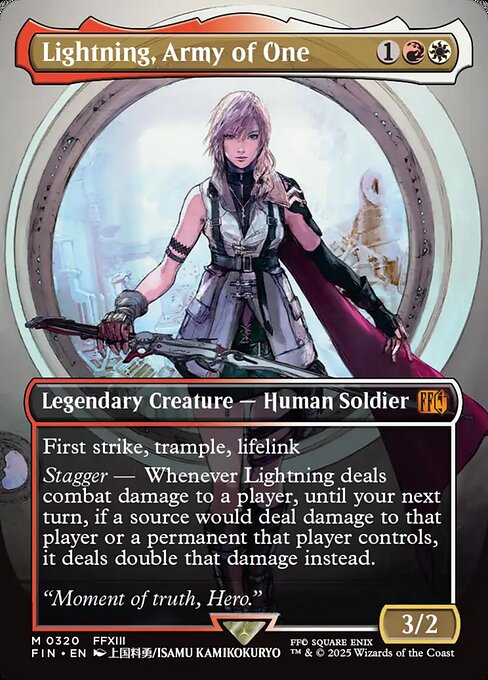 Lightning, Army of One [Final Fantasy Artist Foil]