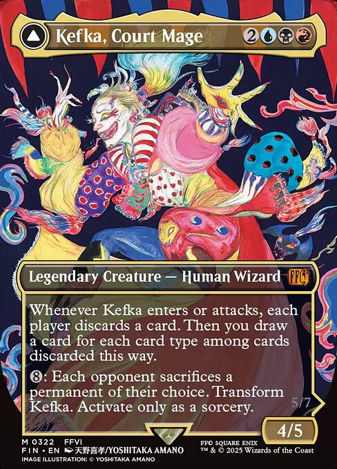 Kefka, Court Mage // Kefka, Ruler of Ruin [Final Fantasy Artist]