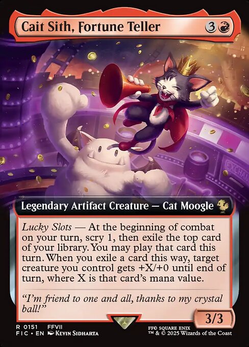 Cait Sith, Fortune Teller [Extended Artwork Foil]