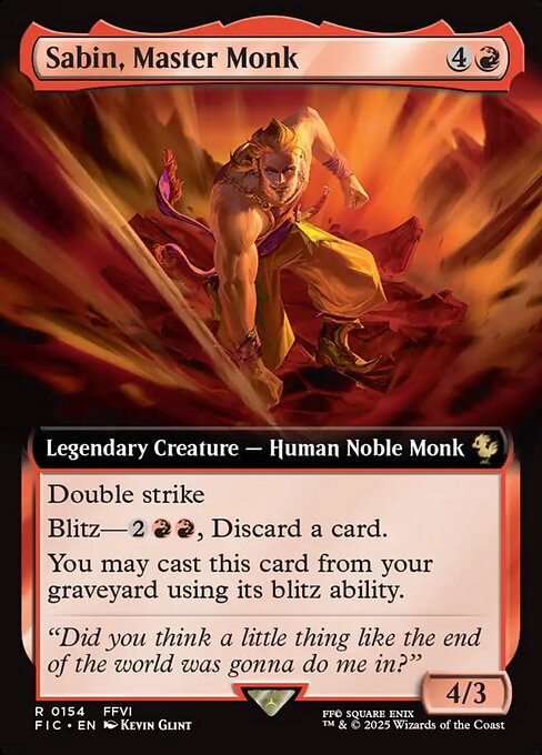 Sabin, Master Monk [Extended Artwork]