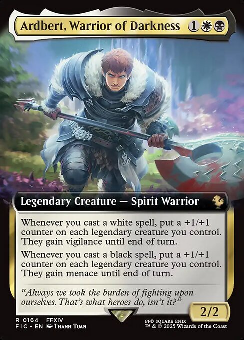 Ardbert, Warrior of Darkness [Extended Artwork Foil]