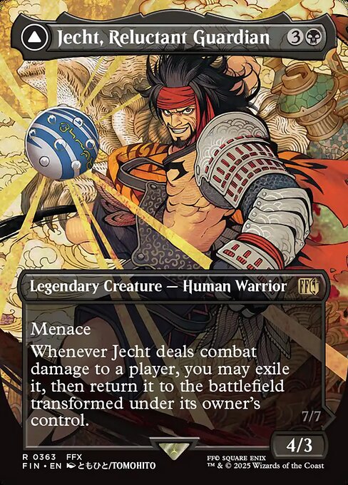 Jecht, Reluctant Guardian // Braska's Final Aeon [Woodblock Foil]