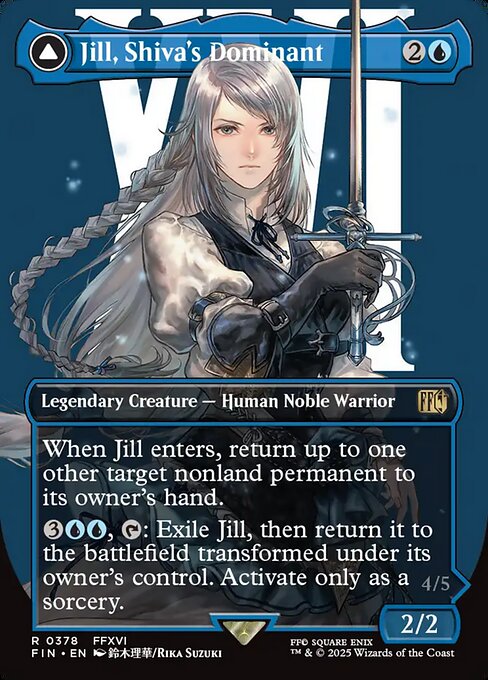 Jill, Shiva's Dominant // Shiva, Warden of Ice [Character Card Foil]