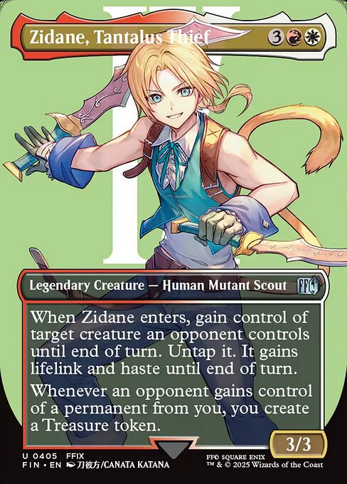 Zidane, Tantalus Thief [Character Card Foil]