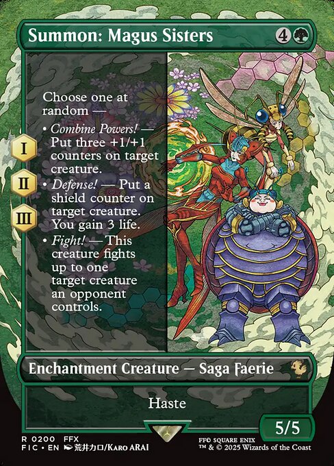 Summon: Magus Sisters [Borderless Saga Foil]