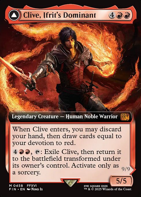 Clive, Ifrit's Dominant // Ifrit, Warden of Inferno [Extended Artwork Foil]