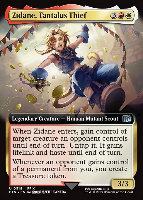 Zidane, Tantalus Thief [Extended Artwork Foil]
