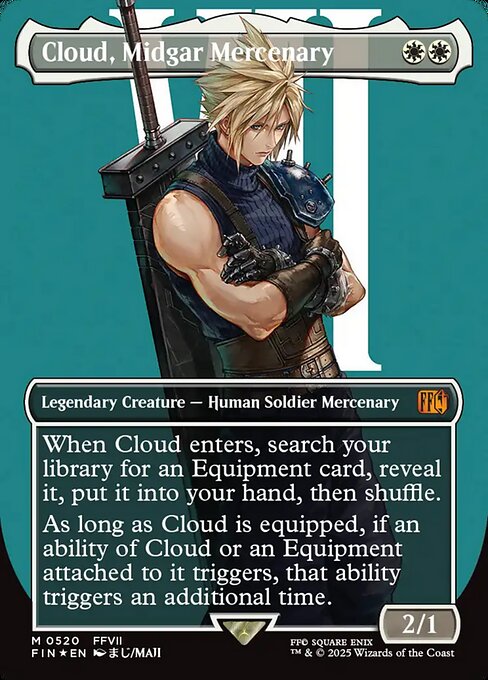 Cloud, Midgar Mercenary [Surge Foil Character Card]