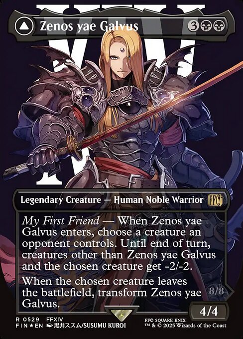Zenos yae Galvus // Shinryu, Transcendent Rival [Surge Foil Character Card]