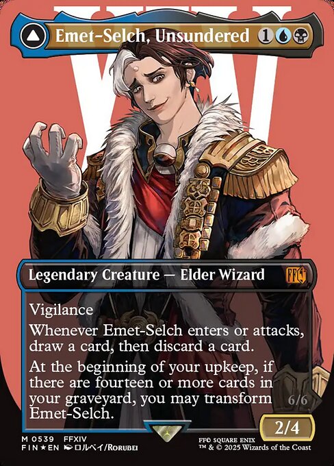 Emet-Selch, Unsundered // Hades, Sorcerer of Eld [Surge Foil Character Card]
