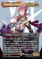 Lightning, Army of One [Surge Foil Character Card]