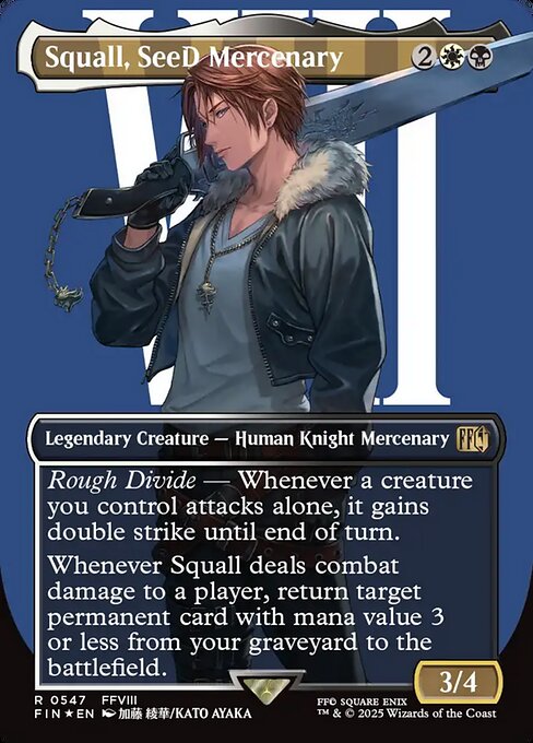 Squall, SeeD Mercenary [Surge Foil Character Card]