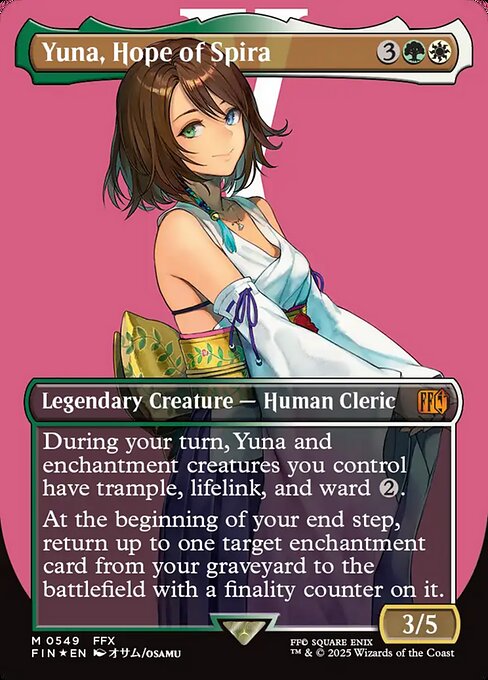 Yuna, Hope of Spira [Surge Foil Character Card]