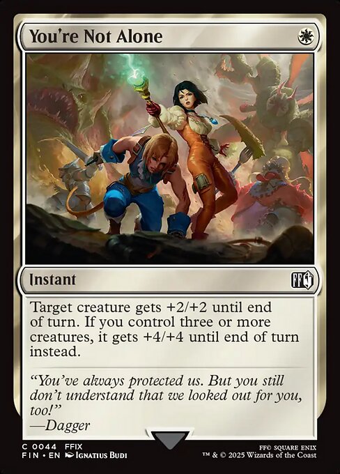 You're Not Alone [Foil]