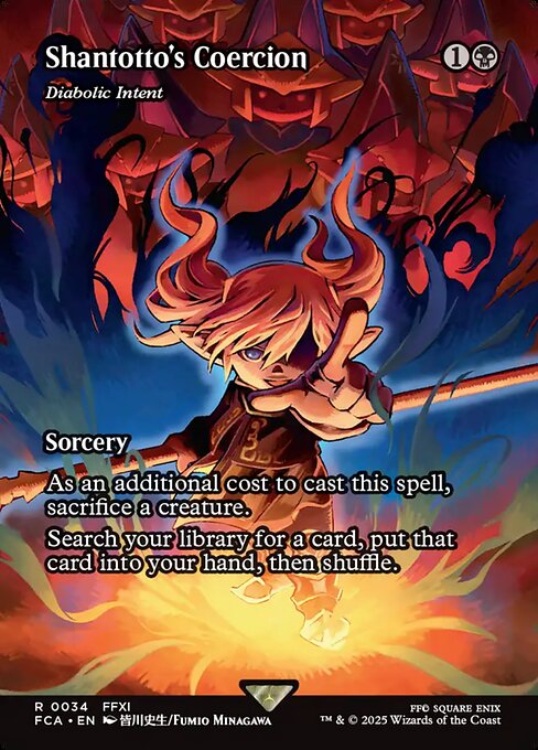 Shantotto's Coercion (Diabolic Intent) [Borderless Foil]