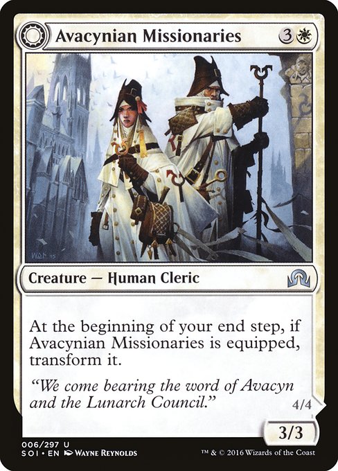 Avacynian Missionaries // Lunarch Inquisitors [Foil]