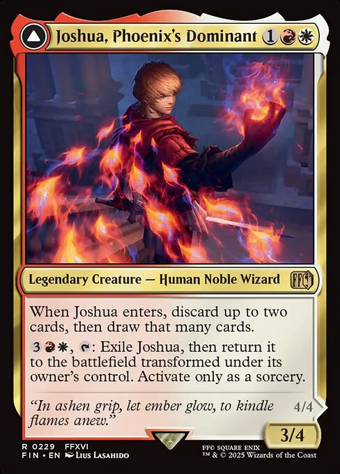 Joshua, Phoenix's Dominant // Phoenix, Warden of Fire [Foil]