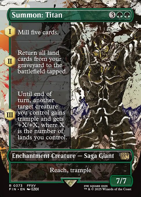 Summon: Titan [Woodblock Foil]