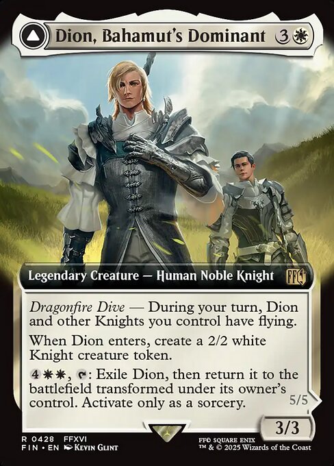 Dion, Bahamut's Dominant // Bahamut, Warden of Light [Extended Artwork Foil]
