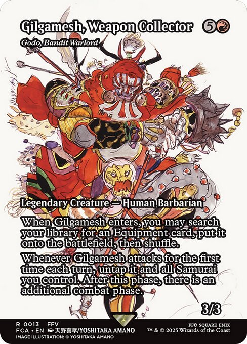 Gilgamesh, Weapon Collector (Godo, Bandit Warlord) [Borderless]