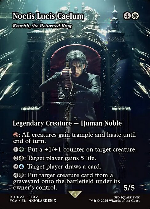 Noctis Lucis Caelum (Kenrith, the Returned King) [Borderless]