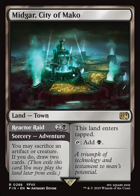 Midgar, City of Mako // Reactor Raid [Foil]