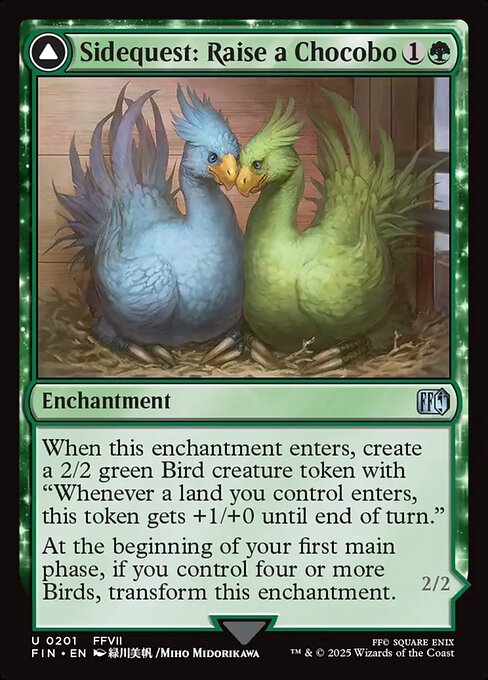 Sidequest: Raise a Chocobo // Black Chocobo [Foil]