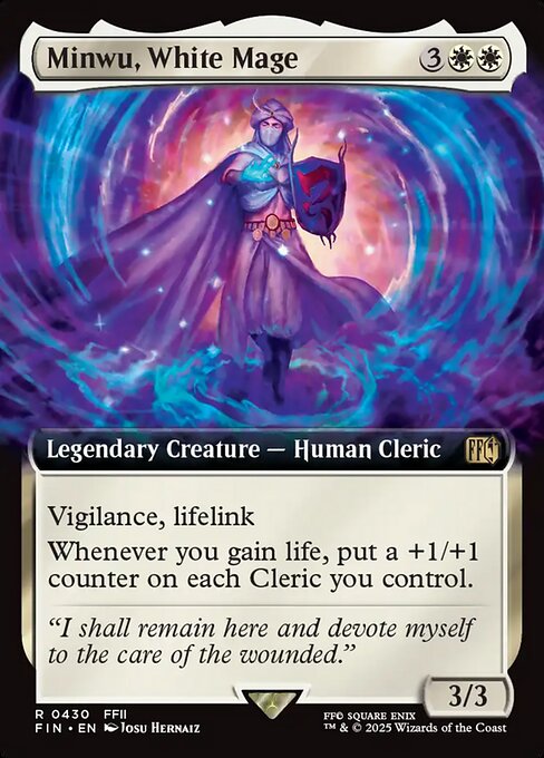 Minwu, White Mage [Extended Artwork Foil]