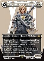Dion, Bahamut's Dominant // Bahamut, Warden of Light [Surge Foil Character Card]