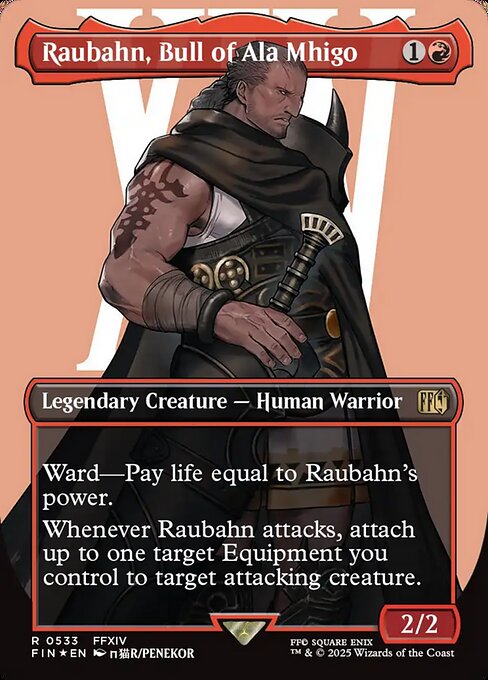 Raubahn, Bull of Ala Mhigo [Surge Foil Character Card]