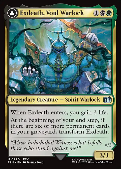 Exdeath, Void Warlock // Neo Exdeath, Dimension's End [Foil]