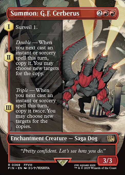 Summon: G.F. Cerberus [Woodblock Foil]