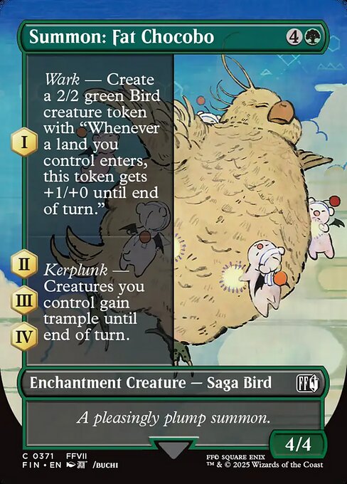 Summon: Fat Chocobo [Woodblock]