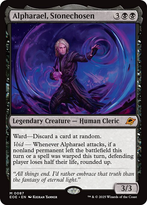 Alpharael, Stonechosen