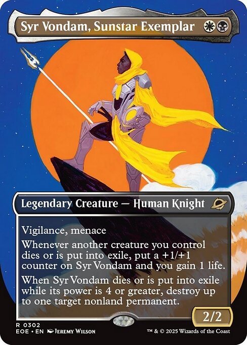 Syr Vondam, Sunstar Exemplar [Borderless Foil]