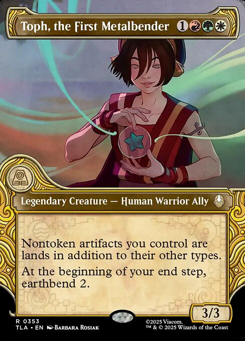 Toph, the First Metalbender [Elemental Frame Foil]
