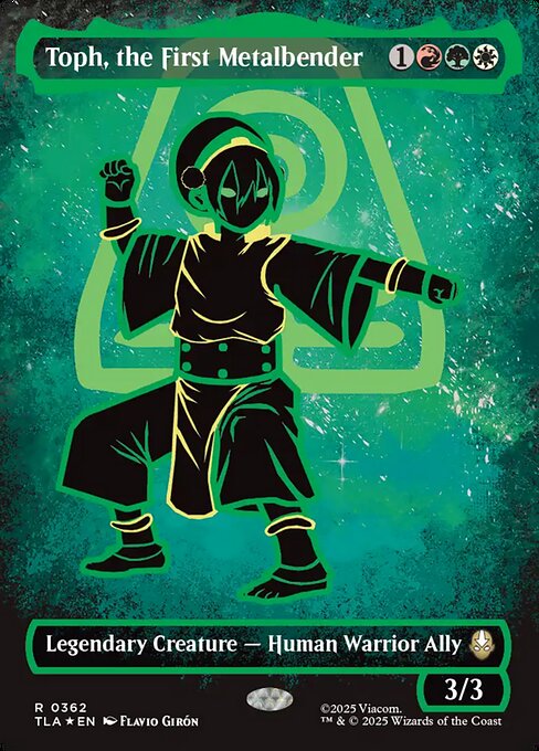 Toph, the First Metalbender [Borderless Neon Ink Battle Pose]
