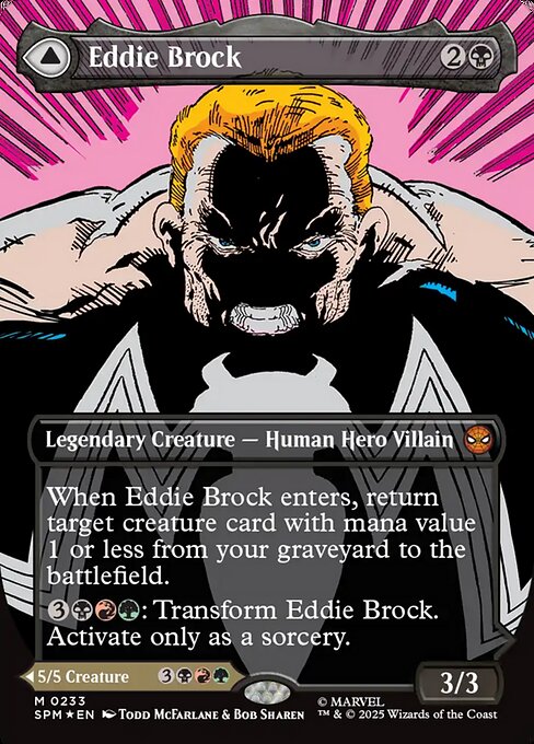 Eddie Brock // Venom, Lethal Protector [Borderless Classic Comic Foil]
