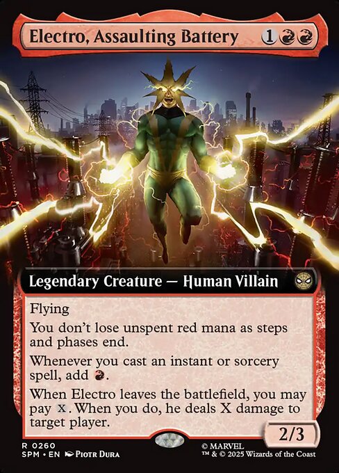 Electro, Assaulting Battery [Extended Artwork Foil]