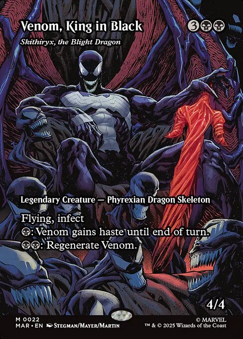 Venom, King in Black (Skithiryx, the Blight Dragon) [Borderless Source Material]