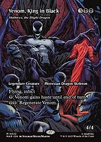 Venom, King in Black (Skithiryx, the Blight Dragon) [Borderless Source Material]