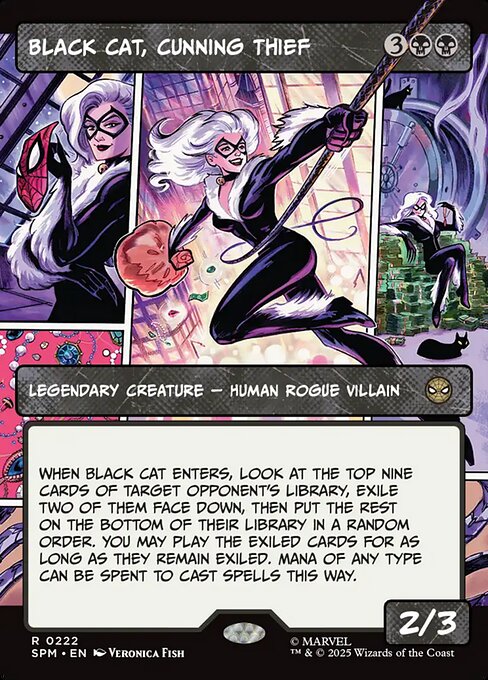Black Cat, Cunning Thief [Borderless Panel Foil]