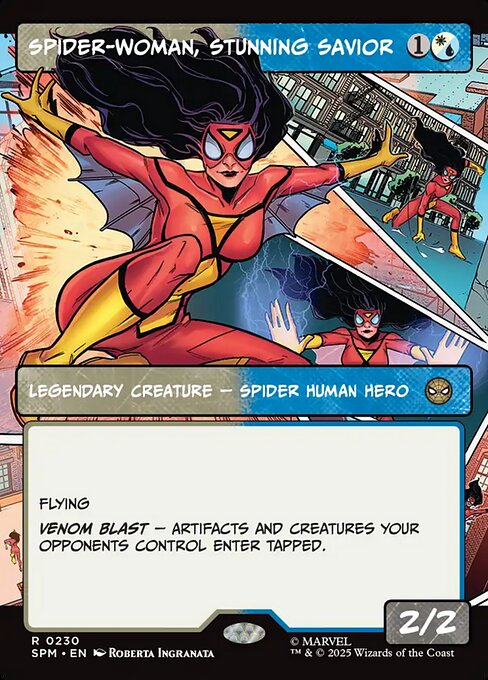 Spider-Woman, Stunning Savior [Borderless Panel]