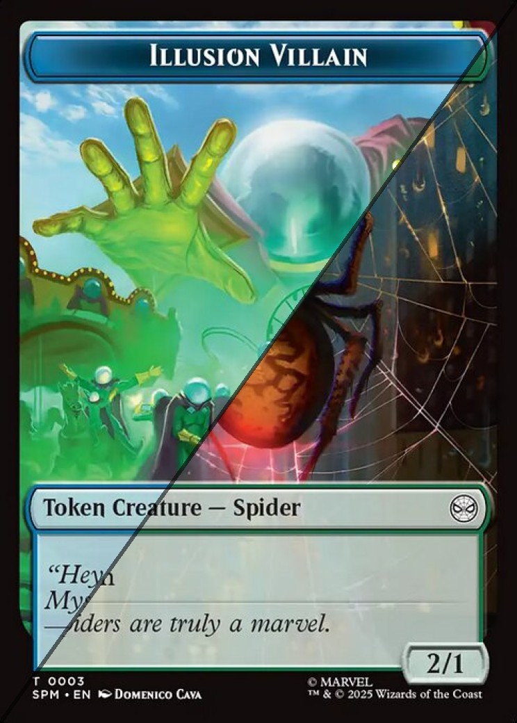 Illusion Villain Token  // Spider Token TSPM  [Foil]