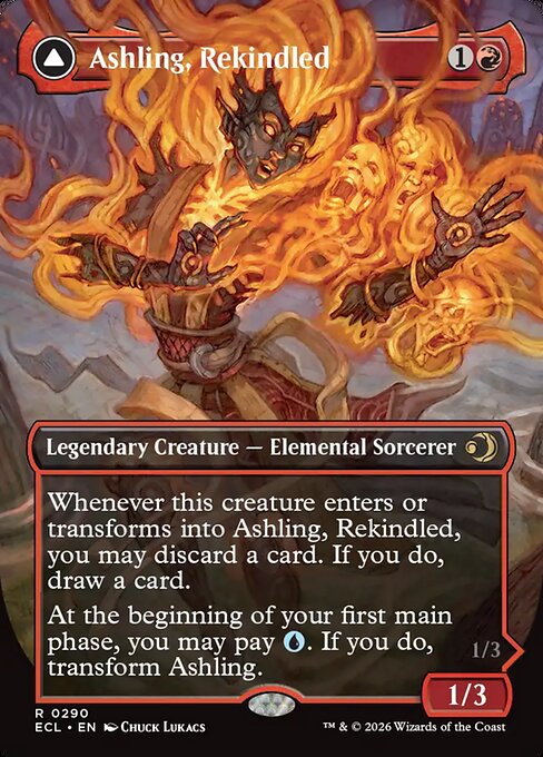 Ashling, Rekindled // Ashling, Rimebound [Borderless]